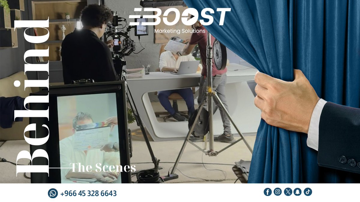 BoostAgencysa's tweet photo. 🎥 خلف كل مشهد… شغف، تخطيط، وتنفيذ بإبداع!
كواليس تصوير فريق “بوست” اللي دايمًا يشتغل على أدق التفاصيل ليصنع فرق في كل محتوى.

لتواصل: 00966543286643 #خدماتنا #براندينق #تصميم #ميديا_برودكشن #سوشيال_ميديا #استراتيجية_تسويق #مشاهير #ماركتينج #السعودية #الرياض  #marketing https://t.co/R5JbverBUl
