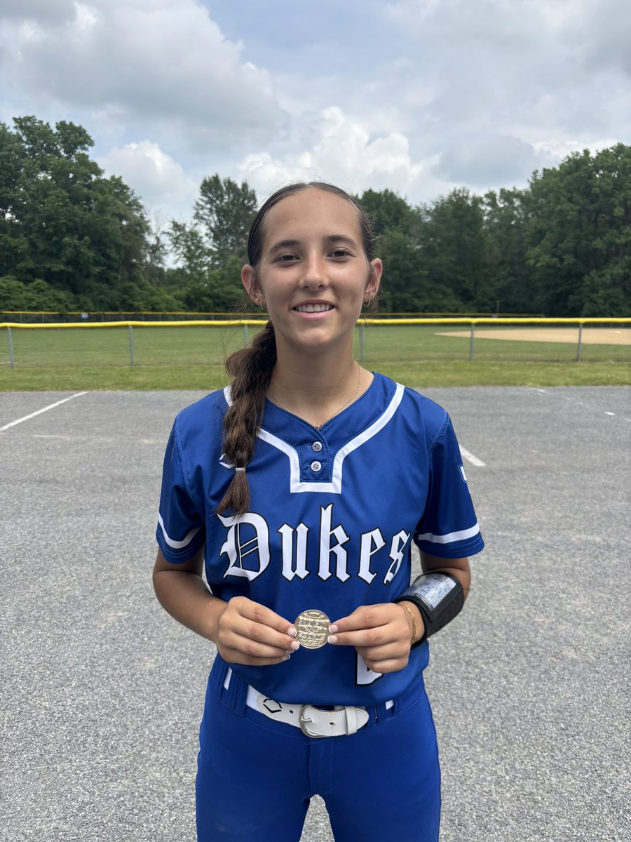 Our #2 Natalya Horton named Salt City Sports tournament MVP. Giving up 0 hits/runs for the weekend.