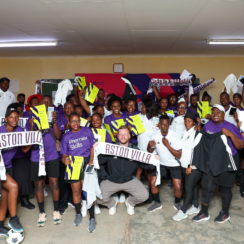 AVFCFoundation's tweet photo. Alternative Education Coordinator Ryan recently took a trip to South Africa with the @premierleague and @zaBritish @PremierSkills, to develop the skills and confidence of teachers in schools and communities from the province of Mpumalanga 🇿🇦

@PLCommunities | #PLMoreThanAGame