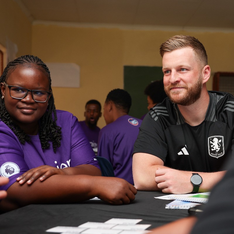 AVFCFoundation's tweet photo. Alternative Education Coordinator Ryan recently took a trip to South Africa with the @premierleague and @zaBritish @PremierSkills, to develop the skills and confidence of teachers in schools and communities from the province of Mpumalanga 🇿🇦

@PLCommunities | #PLMoreThanAGame