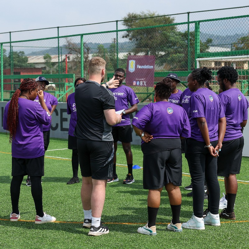AVFCFoundation's tweet photo. Alternative Education Coordinator Ryan recently took a trip to South Africa with the @premierleague and @zaBritish @PremierSkills, to develop the skills and confidence of teachers in schools and communities from the province of Mpumalanga 🇿🇦

@PLCommunities | #PLMoreThanAGame