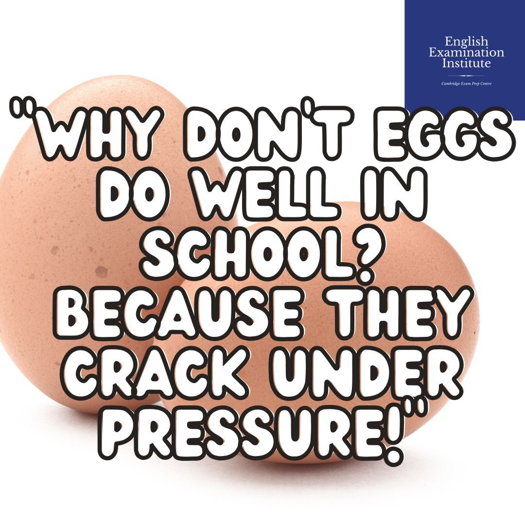 EnglishExamina1's tweet image. 🥚 #LunesDeChiste
📅 Cada lunes, un chiste en inglés para empezar la semana con humor

📘 To crack under pressure = venirse abajo por el estrés o la presión.
¡Y claro, los huevos no aguantan mucho! 😅

#ChistesEnInglés #HumorEnInglés #AprenderInglés #EnglishJoke #LunesConHumor