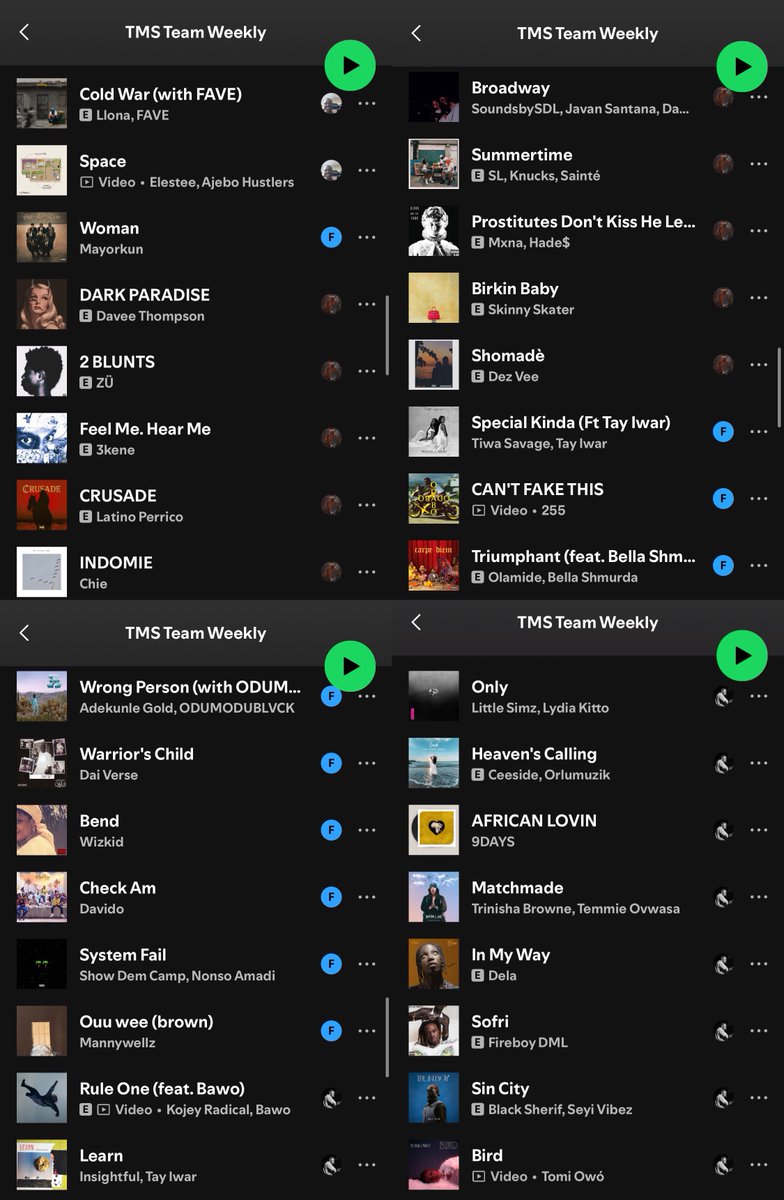 Updated and refreshed for your listening pleasure, TMS Team Weekly. 

🔗: open.spotify.com/playlist/2OI0K…