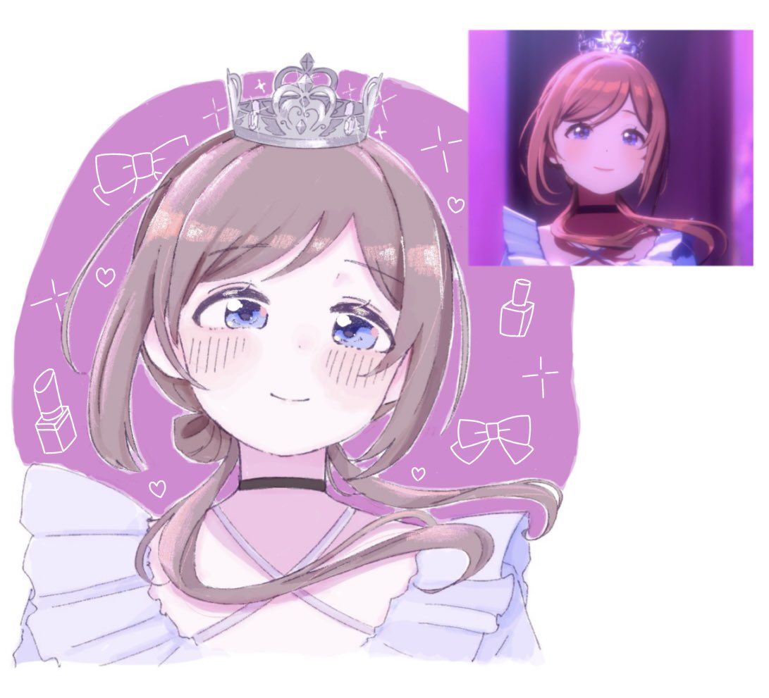 sasahara9511's tweet photo. #フォロワーさんからリプで送られてきた学マスのスクショを自分の絵柄で描く
リクエストありがとうございました！
莉波さん描いたこと無かったので、今回描けてよかったです💜 https://t.co/YGrlZHzKrq
