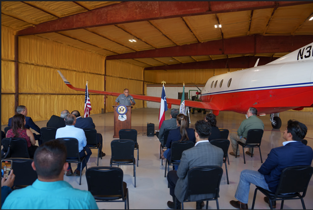 By investing in infrastructure and supporting community-led projects like this new hanger at the Pleasanton Airport in Pleasanton Texas. We're helping to build stronger, more resilient rural areas. Together, we can uplift our communities and create lasting change! #USDA