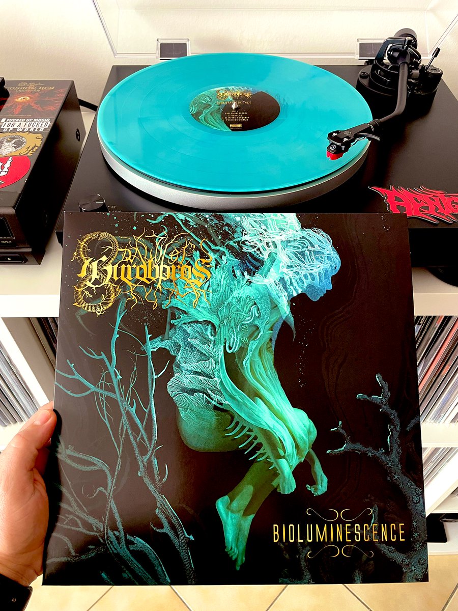 #Nowspinning: 

Dawn Of Ouroboros - “Bioluminescence”(2025)

Format: Limited edition of 433 copies of "Ocean Blue" #vinyl

Label: Prosthetic Records

Artwork: Alex Eckman-Lawn

Style: Progressive Post-Black/ Death Metal