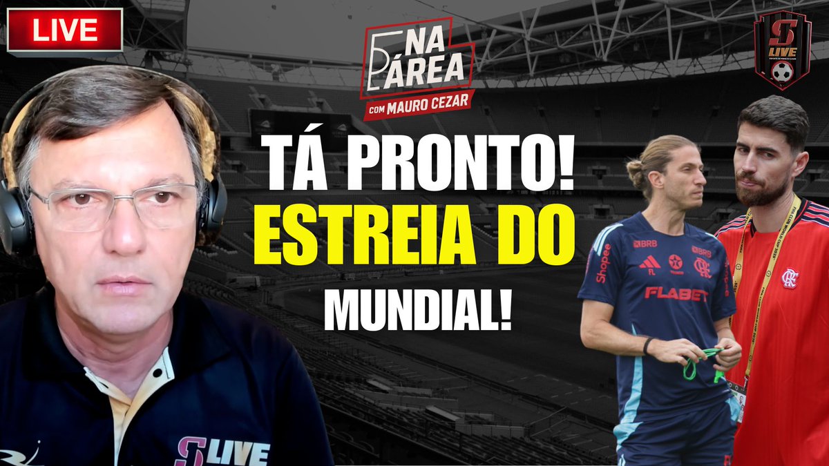 S1 LIVE (@s1_live) on Twitter photo 🏆 HOJE É DIA DE MUNDIAL! E DE ANÁLISE COMPLETA!
O Flamengo estreia no Mundial de Clubes contra o Espérance (TUN), e nosso time de craques já está escalado para o debate!
Letícia Kelly comanda a análise com <a href="/maurocezar/">Mauro Cezar</a> e <a href="/anunesrocha/">André Rocha</a>!
🔴 AO VIVO, às 11h!
Clique e ative o 🏆 HOJE É DIA DE MUNDIAL! E DE ANÁLISE COMPLETA!
O Flamengo estreia no Mundial de Clubes contra o Espérance (TUN), e nosso time de craques já está escalado para o debate!
Letícia Kelly comanda a análise com <a href="/maurocezar/">Mauro Cezar</a> e <a href="/anunesrocha/">André Rocha</a>!
🔴 AO VIVO, às 11h!
Clique e ative o