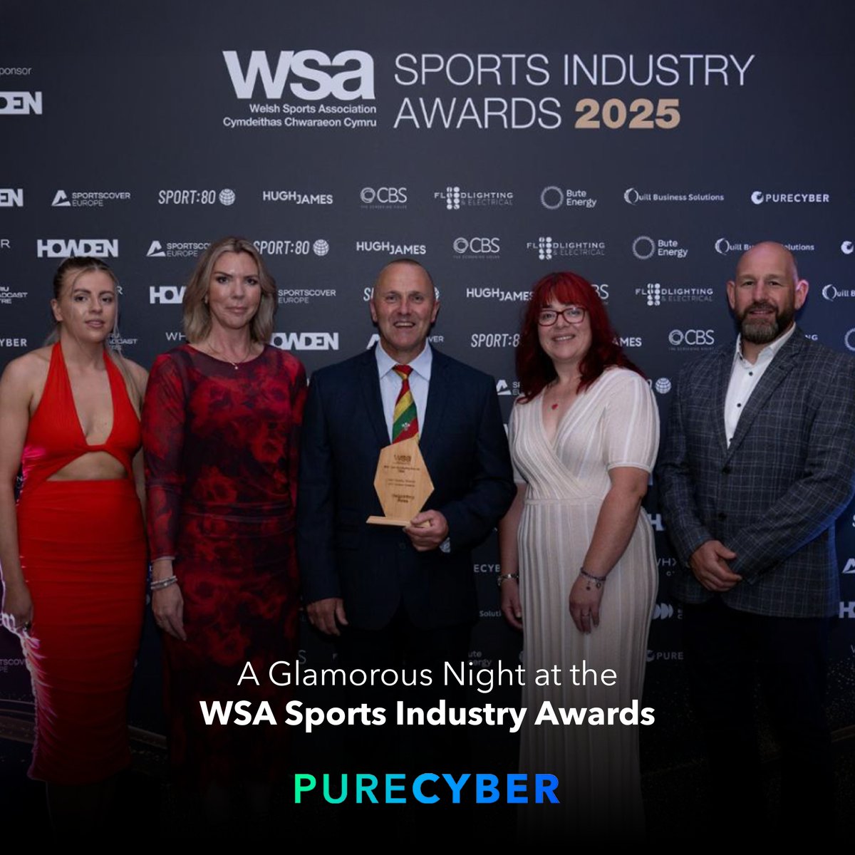 PureCyberLtd's tweet image. What a night at the @WelshSport WSA Sports Industry Awards! 🎉
Huge thanks to WSA for hosting, and congratulations to Weightlifting Wales on winning the EDI Initiative Award - proudly sponsored by PureCyber 👏
A fantastic evening celebrating true impact.
#WSASIA2025 #WSA