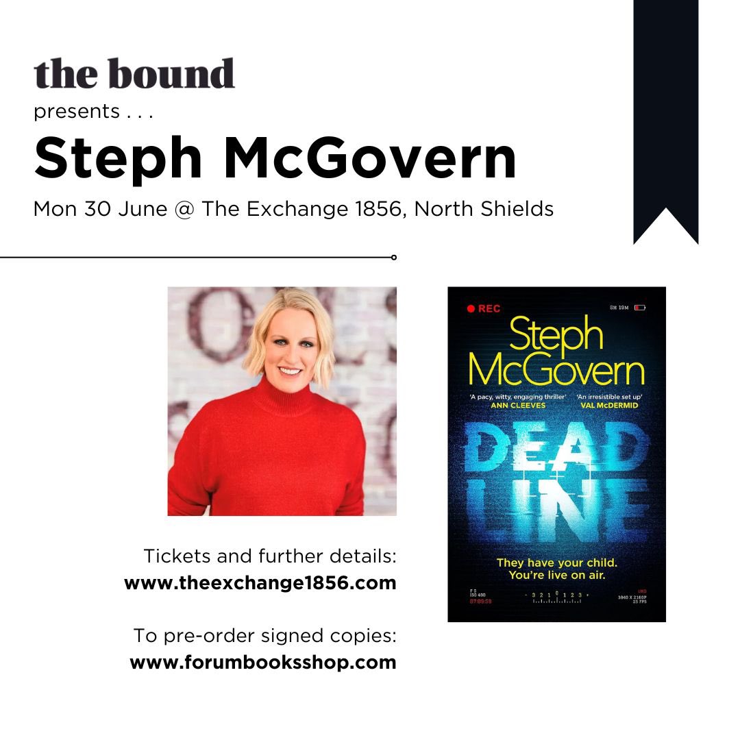 Forum Books + the bound + The Accidental Bookshop (@forumbooks) on Twitter photo Tick! Tock! ⏰!!
We’re on a #DEADLINE … just TWO WEEKS til <a href="/StephLunch/">Steph McGovern</a> is <a href="/exchange1856/">The Exchange 1856</a> chatting to <a href="/AnnCleeves/">Ann Cleeves</a> about her debut thriller 🩵 join us!
🗓️ Mon 30 June
🎟️ theexchange1856.com/event-details-… Tick! Tock! ⏰!!
We’re on a #DEADLINE … just TWO WEEKS til <a href="/StephLunch/">Steph McGovern</a> is <a href="/exchange1856/">The Exchange 1856</a> chatting to <a href="/AnnCleeves/">Ann Cleeves</a> about her debut thriller 🩵 join us!
🗓️ Mon 30 June
🎟️ theexchange1856.com/event-details-…