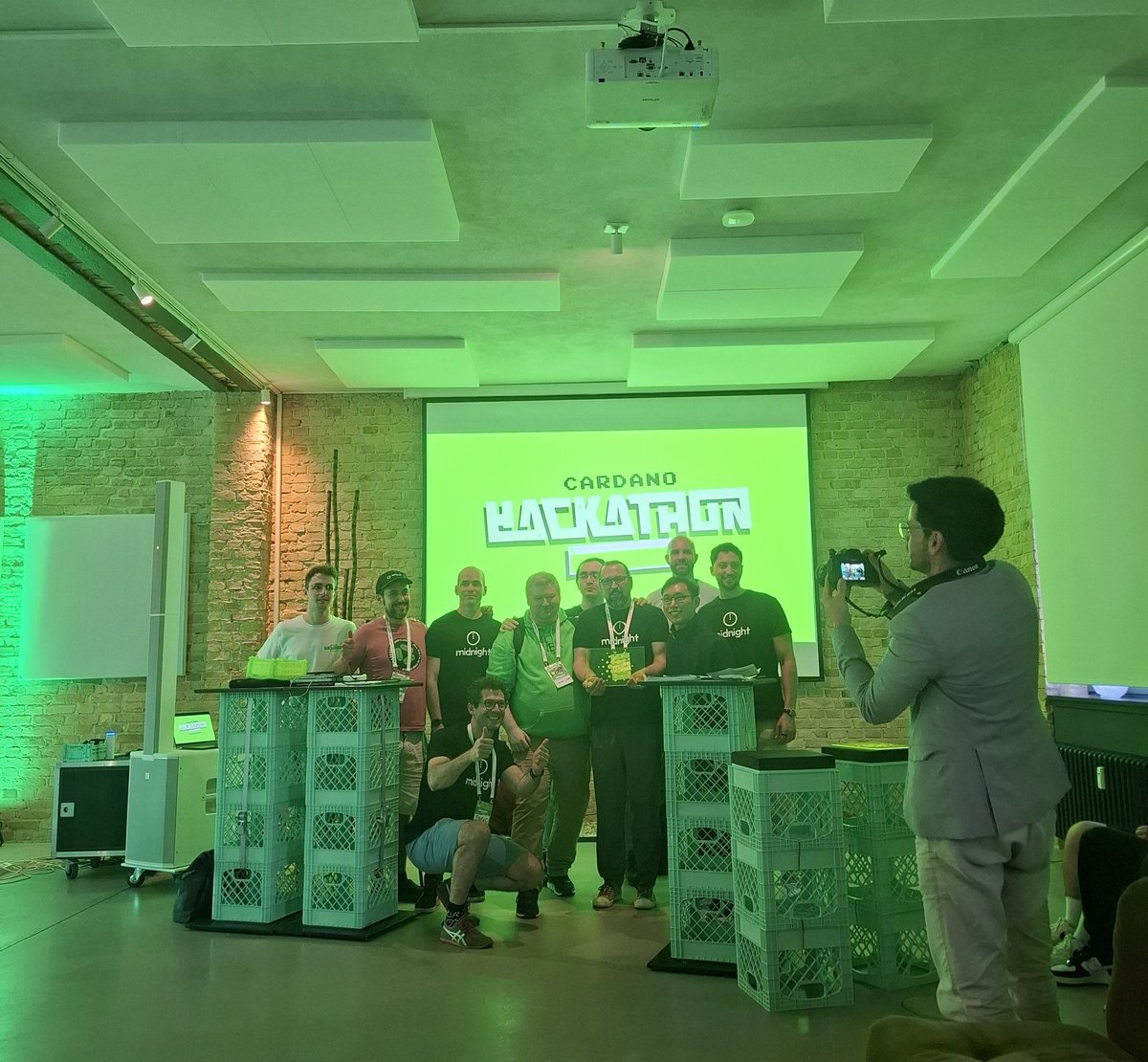 Over the weekend, we joined the NMKR Hackathon at Berlin Blockchain Week. 

The event was a perfect mix of focus, creativity, and collaboration, bringing together people from different ecosystems. It also gave us insight into how developers experience the Cardano ecosystem when