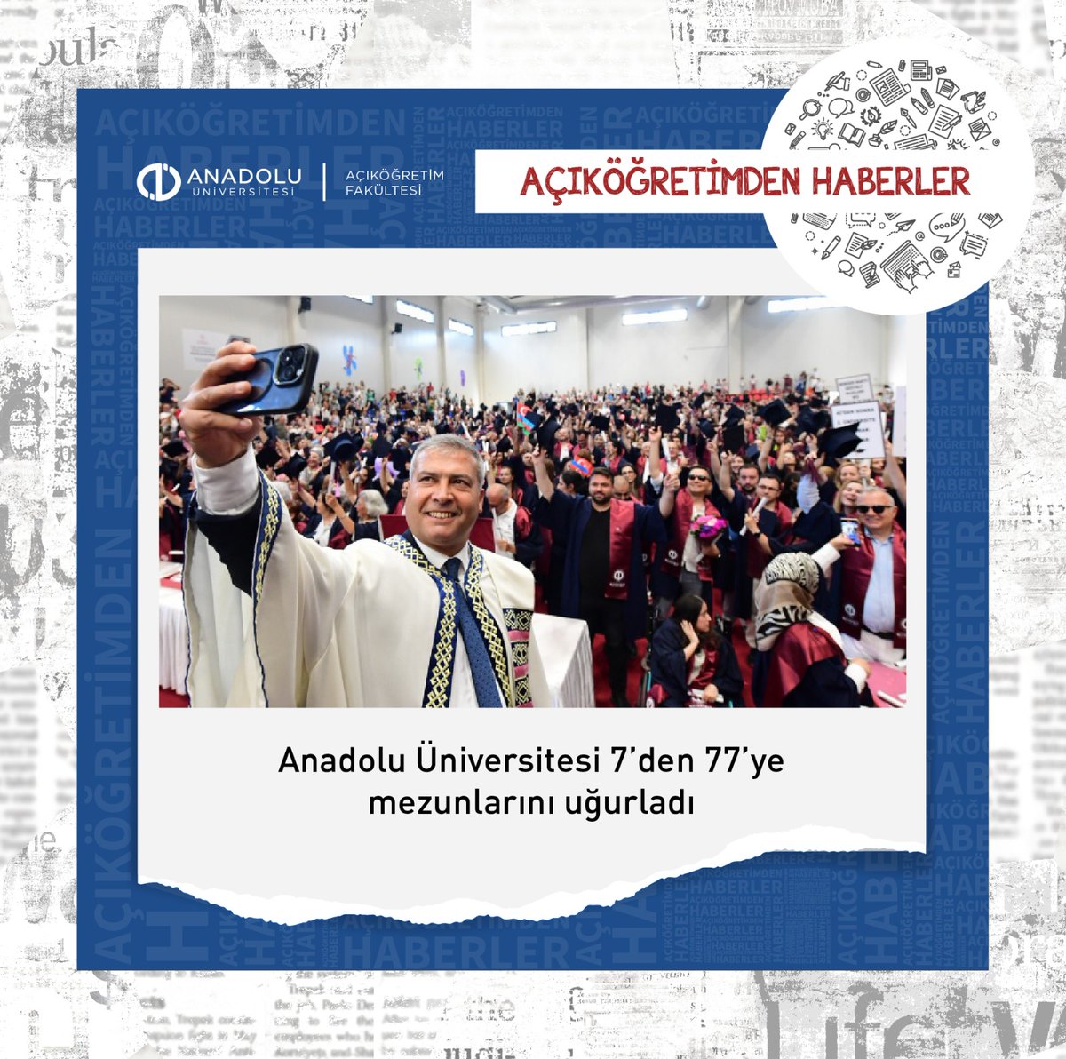 Anadolu Üniversitesi 7’den 77’ye mezunlarını uğurladı.

Haberin devamı için 👉🏻 ana.do/5xQ

#AnadoluÜniversitesi #AçıköğretimSistemi #AÖS #egazete