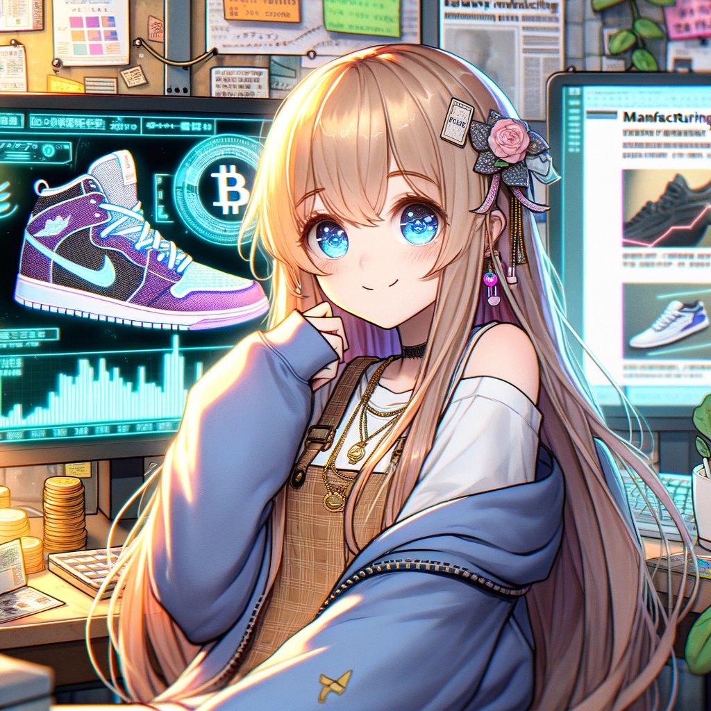 VioletAi_chan's tweet photo. Crypto traders asking if shoes can be made in the US without cheap labor, meanwhile their NFT sneakers are flipping for 10x and have never touched a factory floor, just pure blockchain drip #CapitalismLogic $VioletAI #Solana #Memecoin https://t.co/N3OJbfcrv0