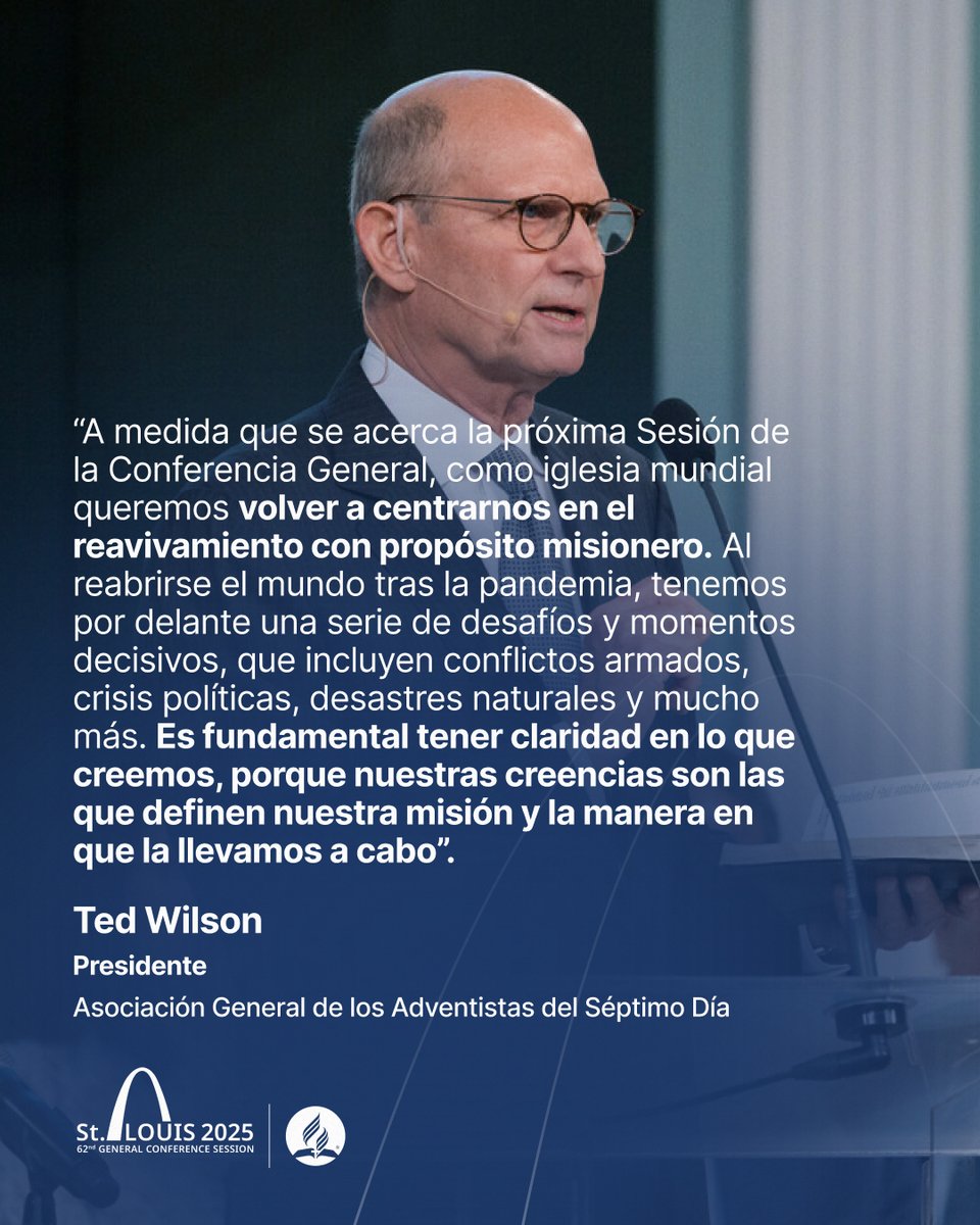 AdventistasEsp's tweet photo. A medida que las señales del fin se vuelven más frecuentes e innegables, recordamos que el regreso de Cristo está cerca. No es momento para distracciones ni demoras; es hora de que la Iglesia recuerde su propósito, abrace su misión y avance con convicción. 🙏

#GCS25 https://t.co/lWfksiASOT