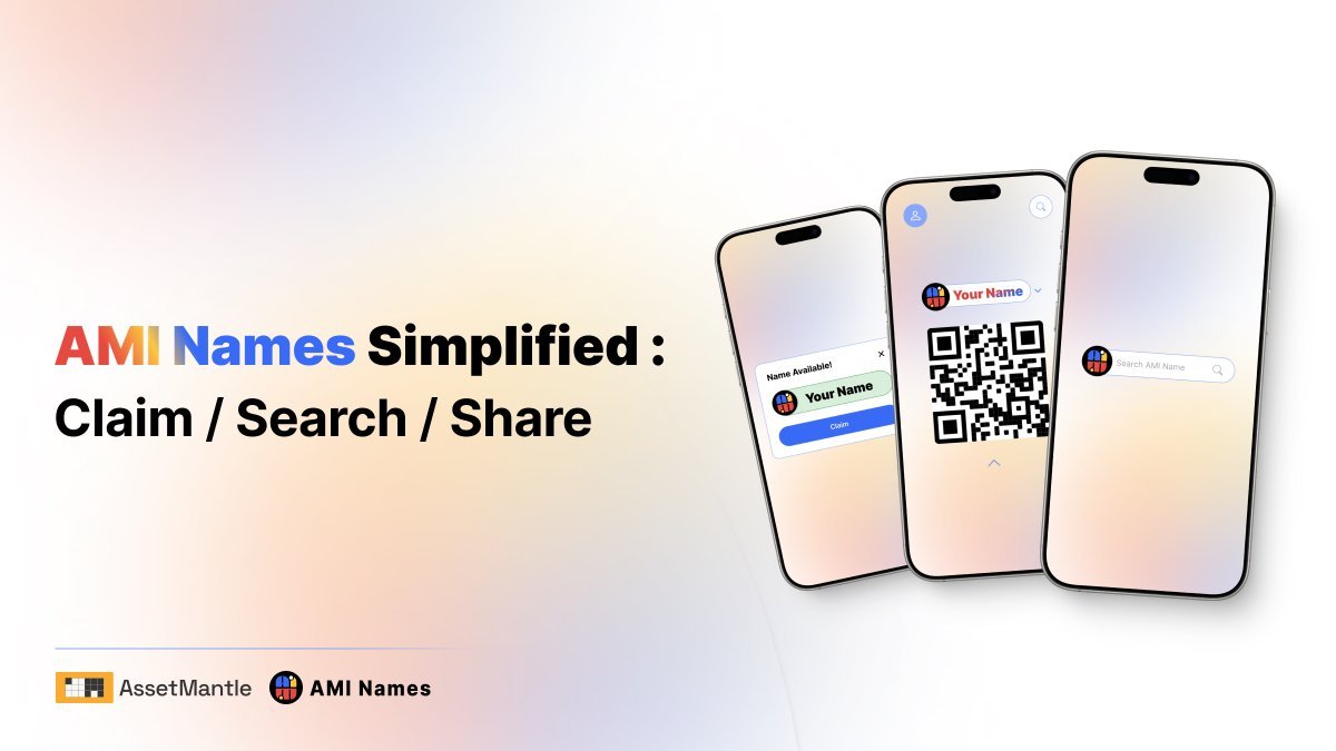 🔑 Claim | Search | Share 

AMI Names had been revamped with a fresh UI as a mobile-first app!

The UX is seamless, intuitive, and ready to put your Self Sovereign Identity in the spotlight.

Claim: https://t.co/PmbBkHpWXn https://t.co/0EgUHpbe3y