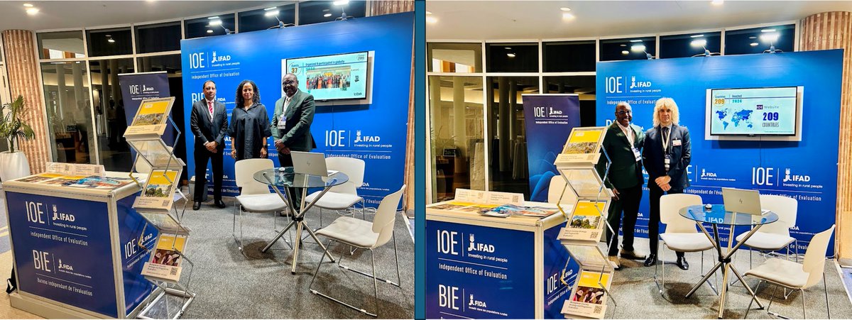 IFAD Evaluation (@ifadeval) on Twitter photo The IOE interactive multimedia display station showcases the Office’s work and support to evaluation in Africa, during #AfrEA25.
<a href="/Indran_Eval/">Dr. Indran A Naidoo</a>
<a href="/tweet_afrea/">African Evaluation Association</a> The IOE interactive multimedia display station showcases the Office’s work and support to evaluation in Africa, during #AfrEA25.
<a href="/Indran_Eval/">Dr. Indran A Naidoo</a>
<a href="/tweet_afrea/">African Evaluation Association</a>