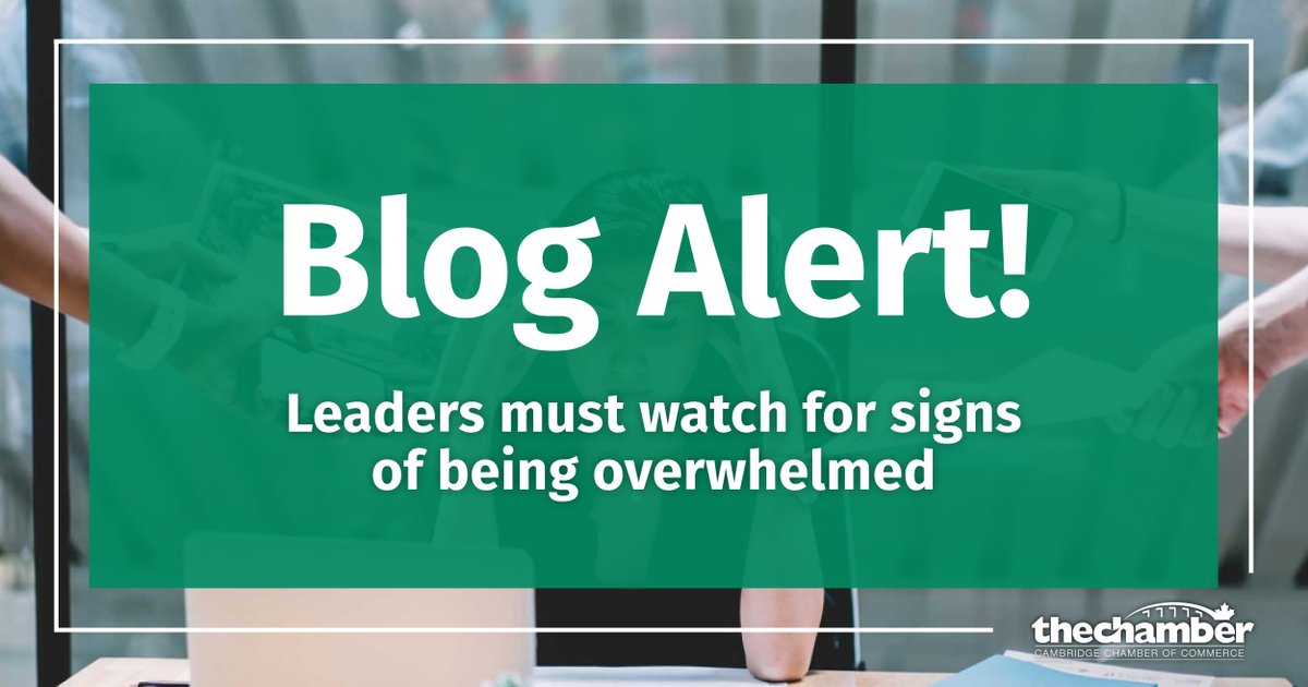 Business leaders face mounting pressures due to rapid change &amp; constant decision-making, leading many of them to become overwhelmed. In our latest blog we look at ways to handle overwhelm. Visit tinyurl.com/49dxu2es to learn more. #chamber #business