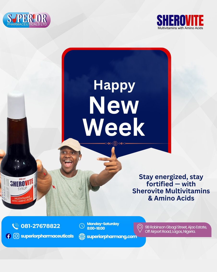SuperiorPharma1's tweet photo. Happy new week friend.
Stay strong💪 https://t.co/roCladcR4z