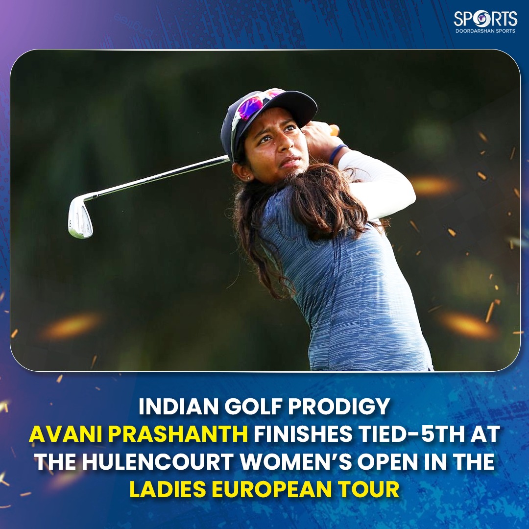🇮🇳⛳ Avani Prashanth, 18, finishes T5 at the Hulencourt Women’s Open on the LET—her best result as a pro! 

Led after 3 rounds, and now a rising star for Indian golf.

#AvaniPrashanth #IndianGolf #LET #GolfIndia #WomenInSport