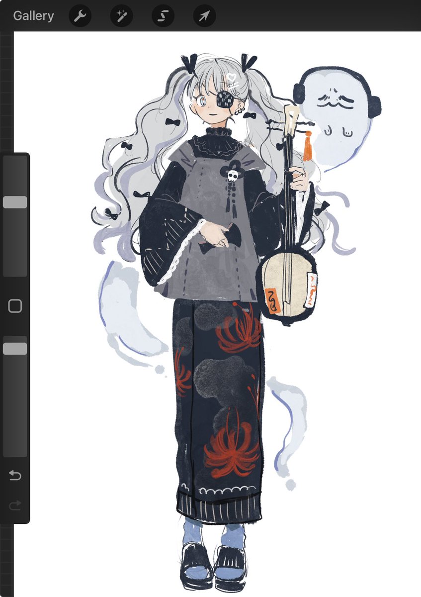 ลืมพาคนนี้มานำเสนอทุกคน งอกไว้ตั้งแต่เดือนก่อนแล้วค่ะ ไอเดียขำๆ สาวน้อยโกธิคดีดซามิเซ็งไล่ผี 👻 

ตั้งวงดนตรีพื้นบ้านที่เล่นเพลงร็อคและตั้งบริษัทกำจัดผีควบไปด้วย555555 วอยซ์ไลน์ประจำตัว ‘แฟนคลับทุกท่านสู่สุขคติเสียเถิด’ พร้อมเสียงโหยหวนเหล่าดวงวิญญาณเป็นแบ็คกราวน์ 🤘