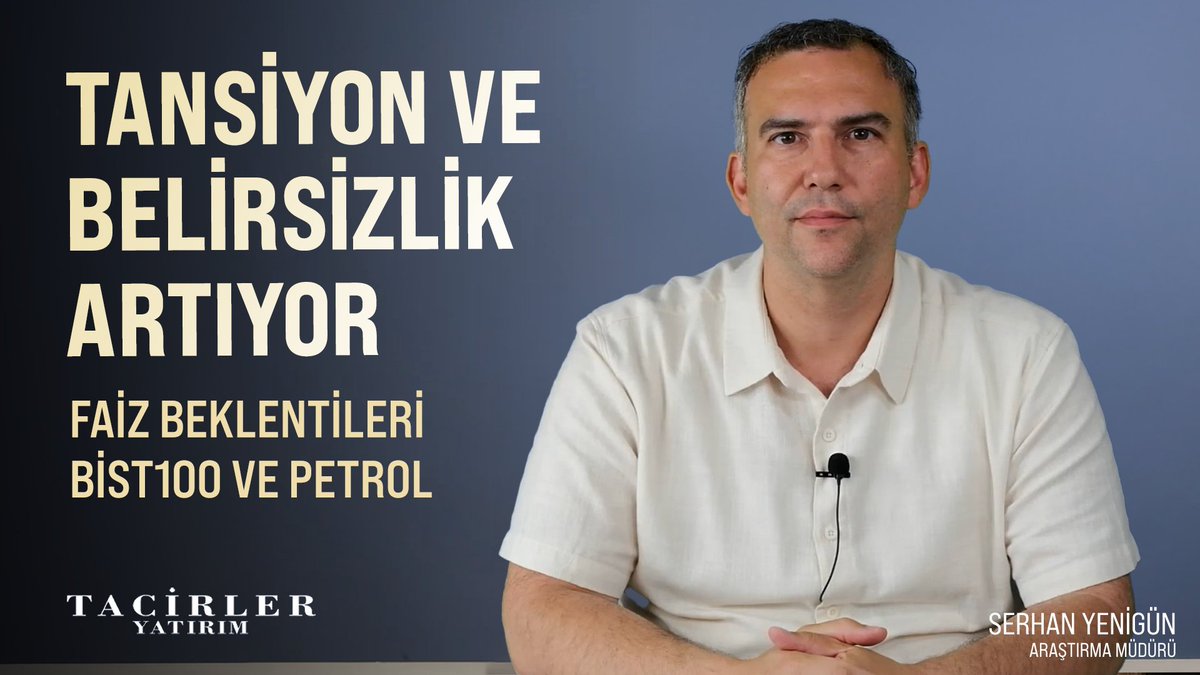 Yayın Linki: youtu.be/cZiYzjkmAPo

Araştırma Müdürümüz Serhan Yenigün ile son yayınımızı kaçırmayın!

Tacirler Yatırım müşterisi olmak için: linktr.ee/tacirleryatirim

#borsa #bist100 #endeks #xu100