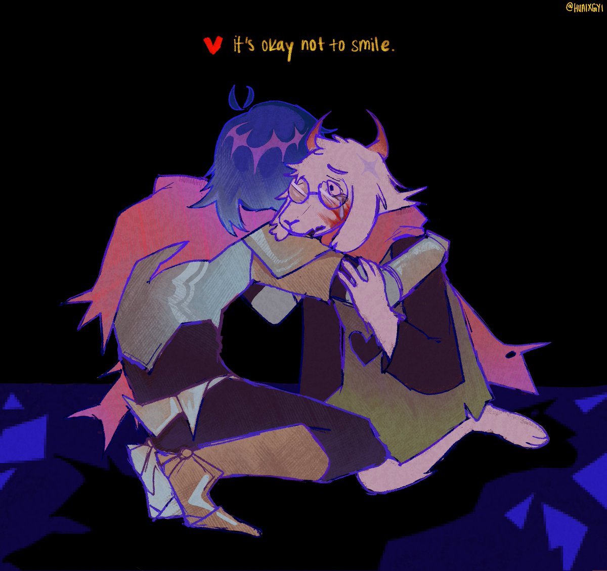HUAIXGYI's tweet photo. #DELTARUNE #deltarunespoilers if we were just kind enough https://t.co/QKnGhlHZ82