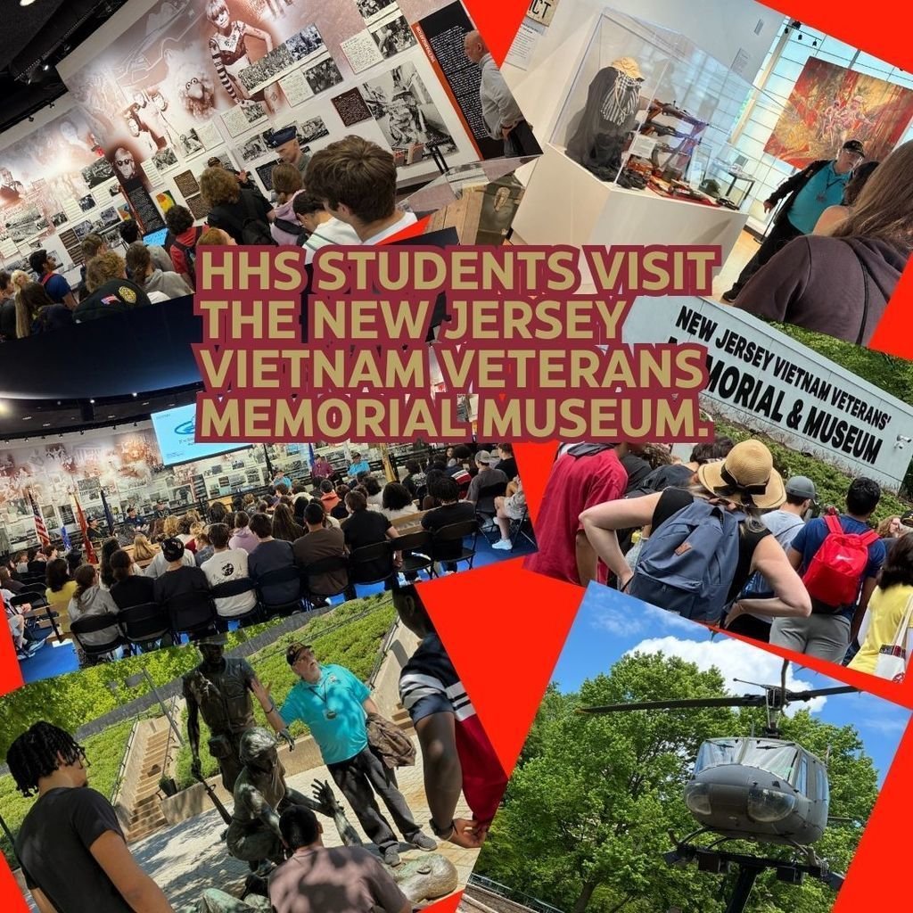 Classes from HHS were fortunate to visit the New Jersey Vietnam Veterans Memorial on a recent field trip. What an amazing experience for our students! Go Raiders!