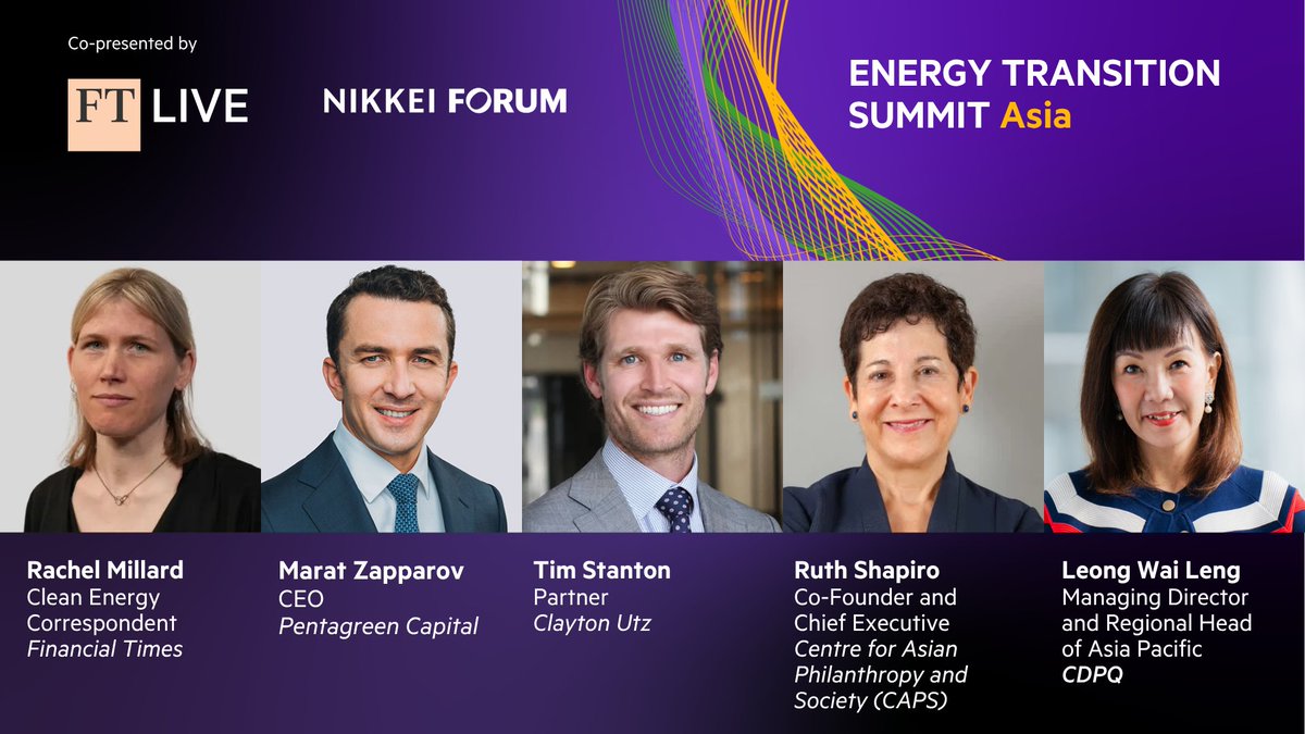 Is blended finance enough to de-risk clean energy investment in Asia?

Join global and regional voices at #ETAsia2025 to explore public-private models, MDB reform, and strategies to fund Asia’s transition.
Jakarta, 25-26 June.

Join us at bit.ly/4iusRIq 
#FTEnergy
