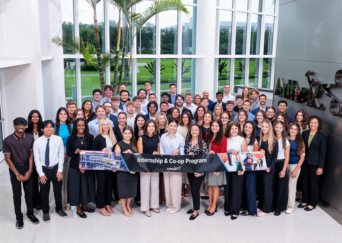 Arthrex's tweet image. Arthrex is welcoming 117 interns to our U.S. campuses in Southwest Florida, South Carolina, and California this summer! Representing 46 universities, this talented cohort will work alongside teams across #Arthrex to gain hands-on experience in the medical device industry.
We are…