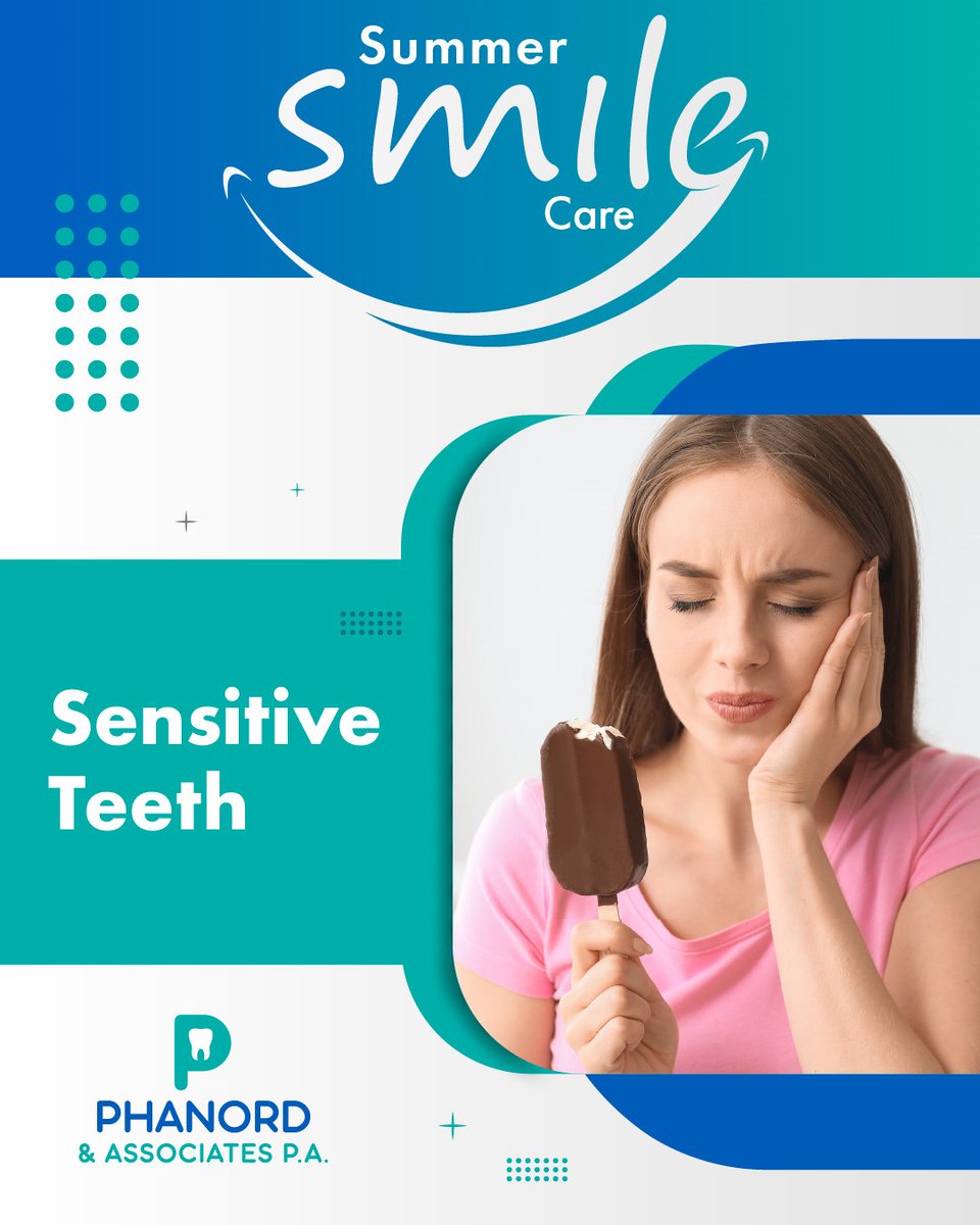PhanordDental's tweet image. Do cold treats like ice cream or iced drinks make you wince? Sensitive teeth can be a sign of underlying dental issues. Schedule your check-up today to determine the cause of your sensitivity and to find the best solution for you! #SensitiveTeeth
