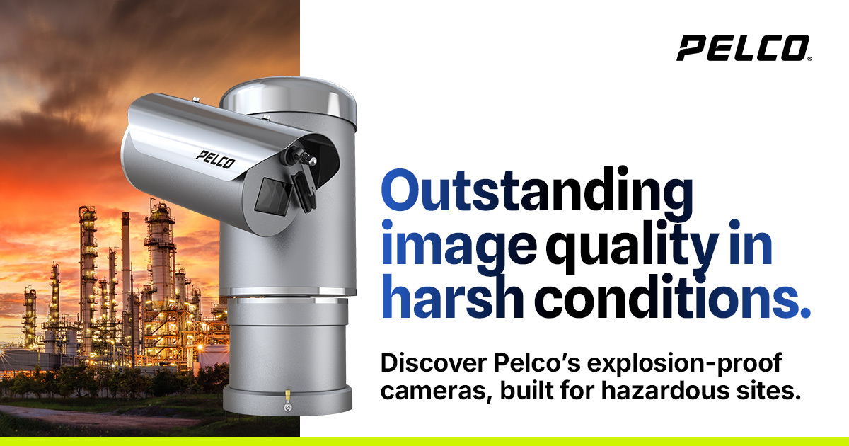 Want to observe a drill site, refinery or chemical plant without replacing your #VideoSecurity setup? The rugged and ONVIF conformant #Pelco ExSite Enhanced #ExplosionProof Camera Series enhances awareness to protect staff and secure assets. Learn more: hubs.li/Q03s7PQ-0