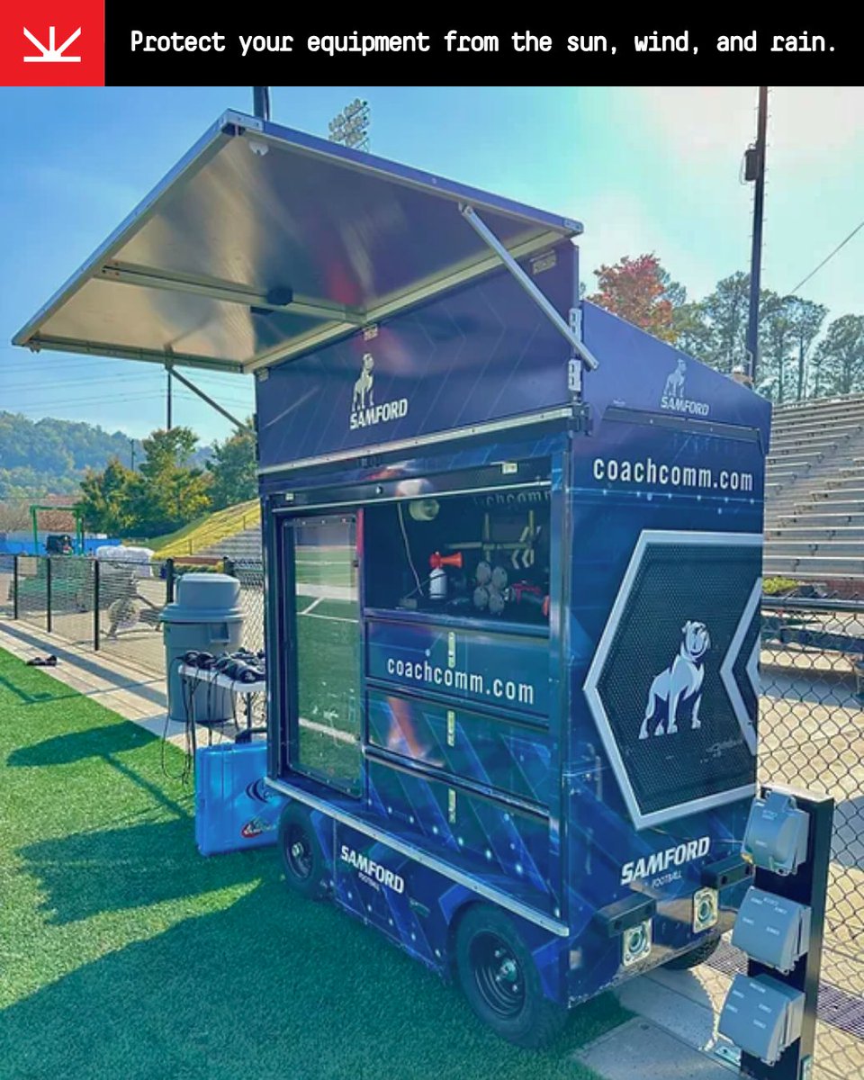Sun? Rain? No problem.

The VisER turns your X-System cart into a sideline stronghold.

No extra tent. No wasted time. Just streamlined coverage that works.