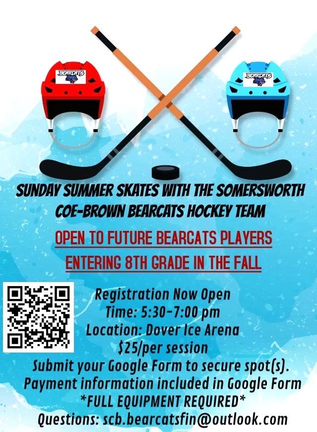 Summer skate sessions are here! 🏒 

#cbna #bears #cbnapride #bearcats #hockey