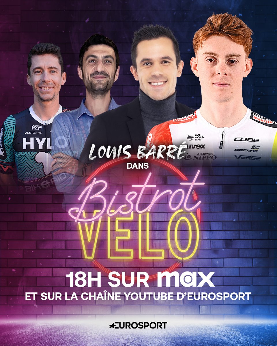 Eurosport France (@eurosport_fr) on Twitter photo Pour bien commencer la semaine, rendez-vous à 18 heures sur <a href="/StreamMaxFrance/">Max France</a> et youtube.com/@EurosportFran… #LesRP Pour bien commencer la semaine, rendez-vous à 18 heures sur <a href="/StreamMaxFrance/">Max France</a> et youtube.com/@EurosportFran… #LesRP