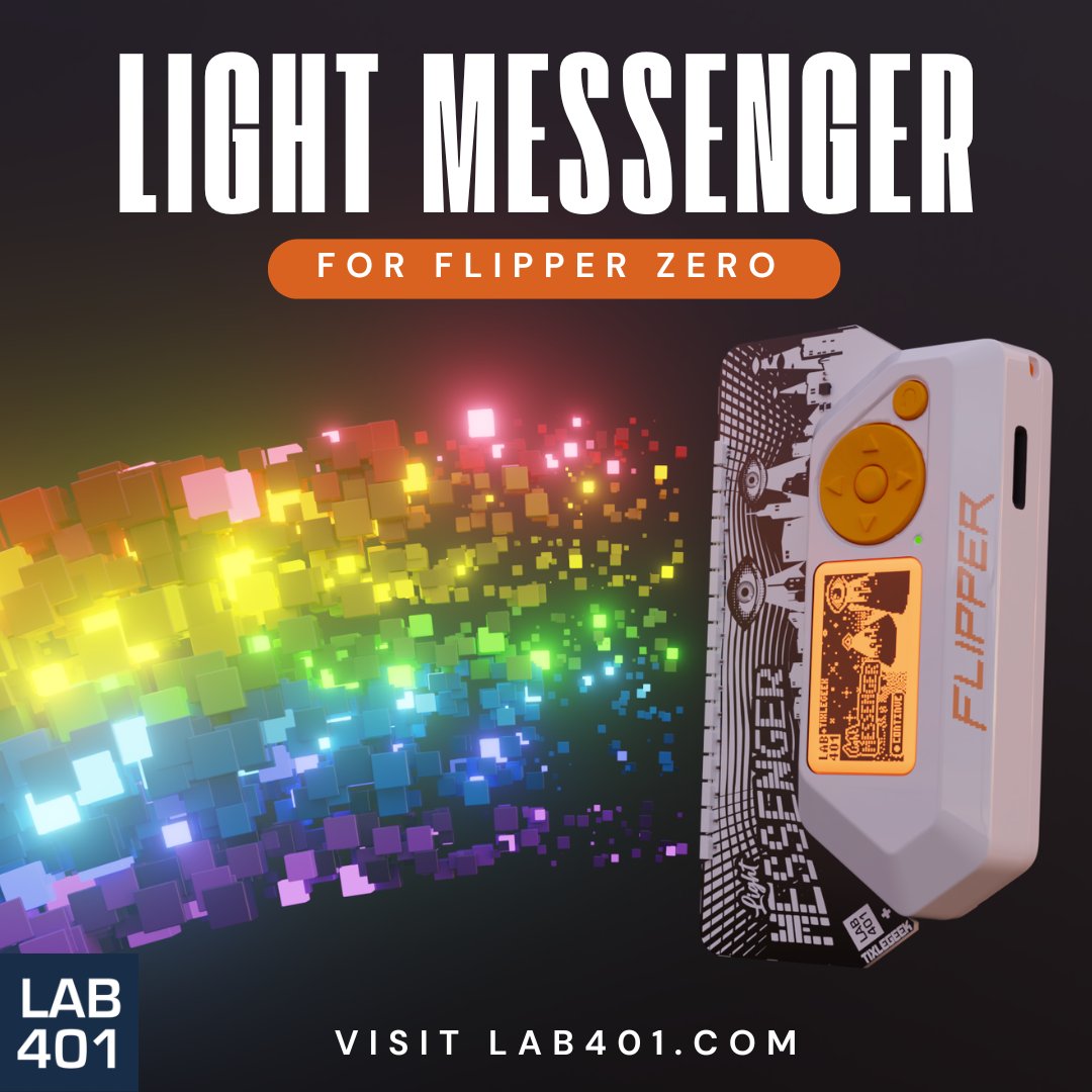 Lab_401's tweet photo. On-device creativity! 🖌️ Light Messenger's Flipper App features built-in bitmap & text editors. Create sprites & messages without needing a computer! https://t.co/C6SBZ57crx
#LightMessenger #FlipperZero #Lab401 #pentesting https://t.co/kzN3ViyoV4