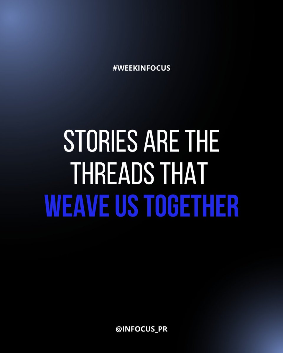 infocus_pr's tweet image. The power of stories. What is yours? #WeekInFocus