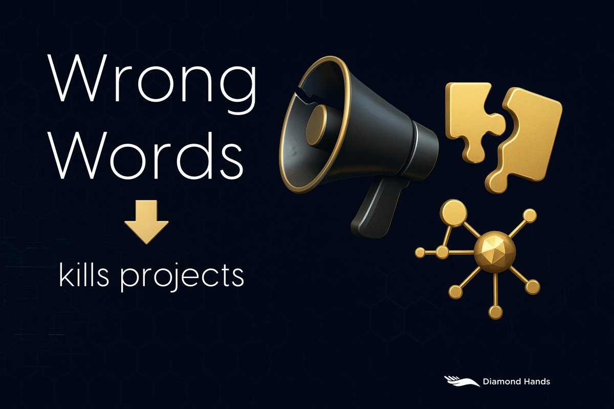 🤯 What kills most token projects?

It’s not the tech.
It’s not the market.
It’s not even the timing.
It’s messaging mismatch.

You’re speaking in a way the market doesn’t understand and doesn't trust.

Or worse, a way that makes you sound just like everyone else.
At Diamond