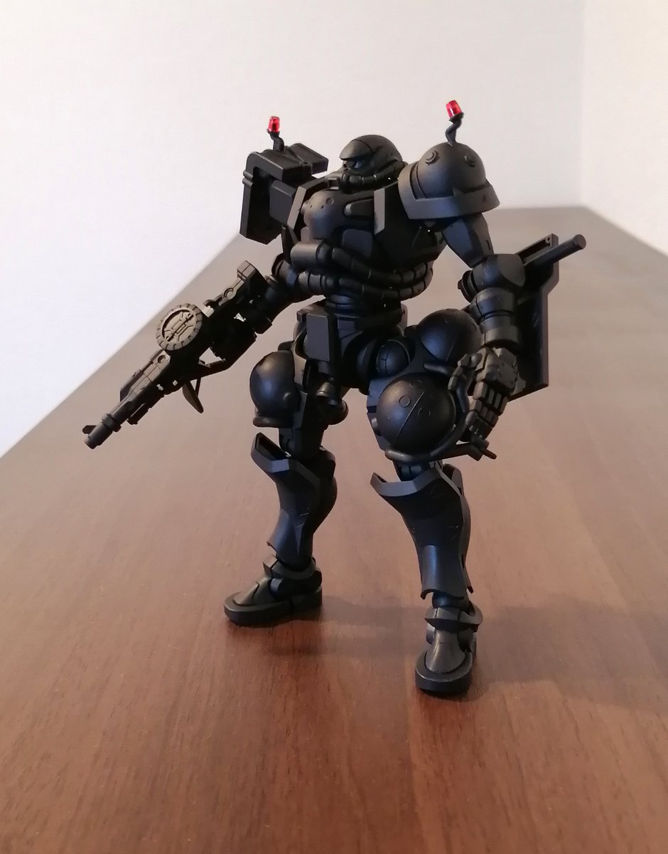 flickerblue1999's tweet image. 空き時間に製作中の軍警ザク。
首都警のプロテクトギアっぽく全身黒塗装。
本編の最終回までには完成させたいところ…
#ジークアクス
#GQuuuuuuX