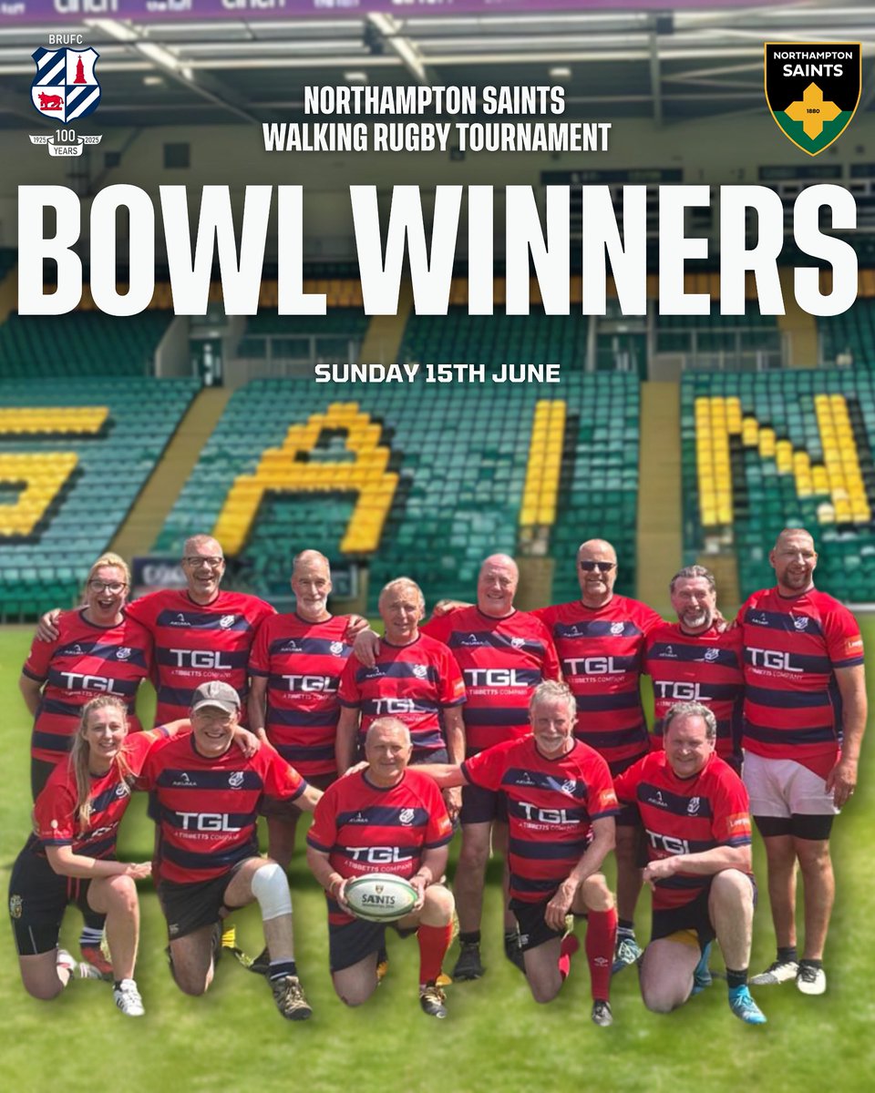 𝗕𝗢𝗪𝗟 𝗖𝗛𝗔𝗠𝗣𝗜𝗢𝗡𝗦 🏉

The Hotsteppers, were in fine form on Sunday as they claimed the Bowl. 

The Banbury Hotsteppers play every Friday evening at 7:00pm at the club. Everyone is welcome to join.

banburyrufc.com/news/bowl-win-…

#BanburyRUFC #Rugby #Bulls 🐂