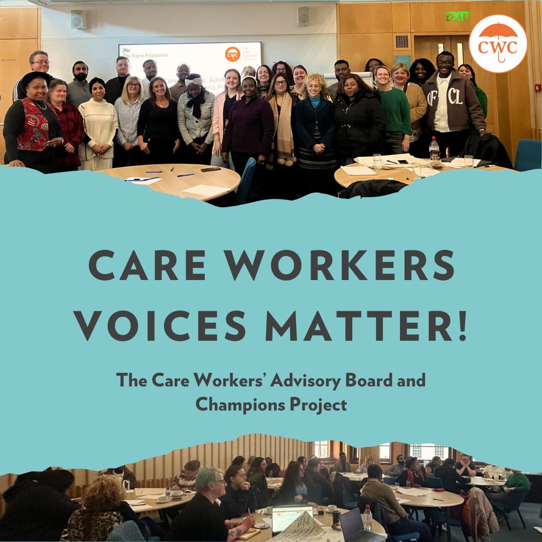 🌟The Care Workers' Advisory Board &amp; Champions Project 🌟

Here’s what some of our care workers had to say:

 "The Care Workers' Charity represents and brings together care workers to discuss the care worker secto,– with care workers at the heart of its reason for existence."