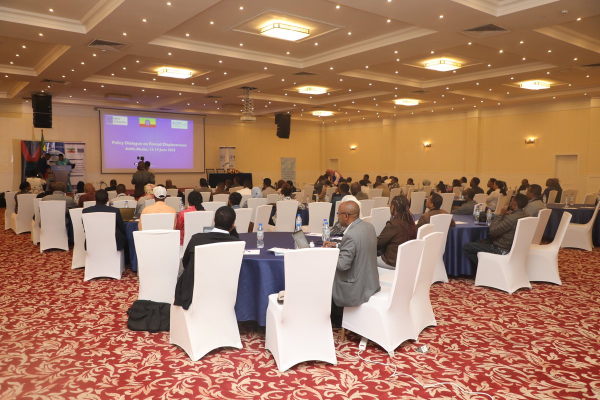 IOMEthiopia's tweet image. A High-level Policy Dialogue on #ForcedDisplacement in Addis Ababa concluded with strong commitments to support returnees from Sudan, thanks to @EUinEthiopia 🇪🇺. 
Key outcomes: actionable policies, enhanced coordination, sustainable reintegration &amp;amp; knowledge sharing.