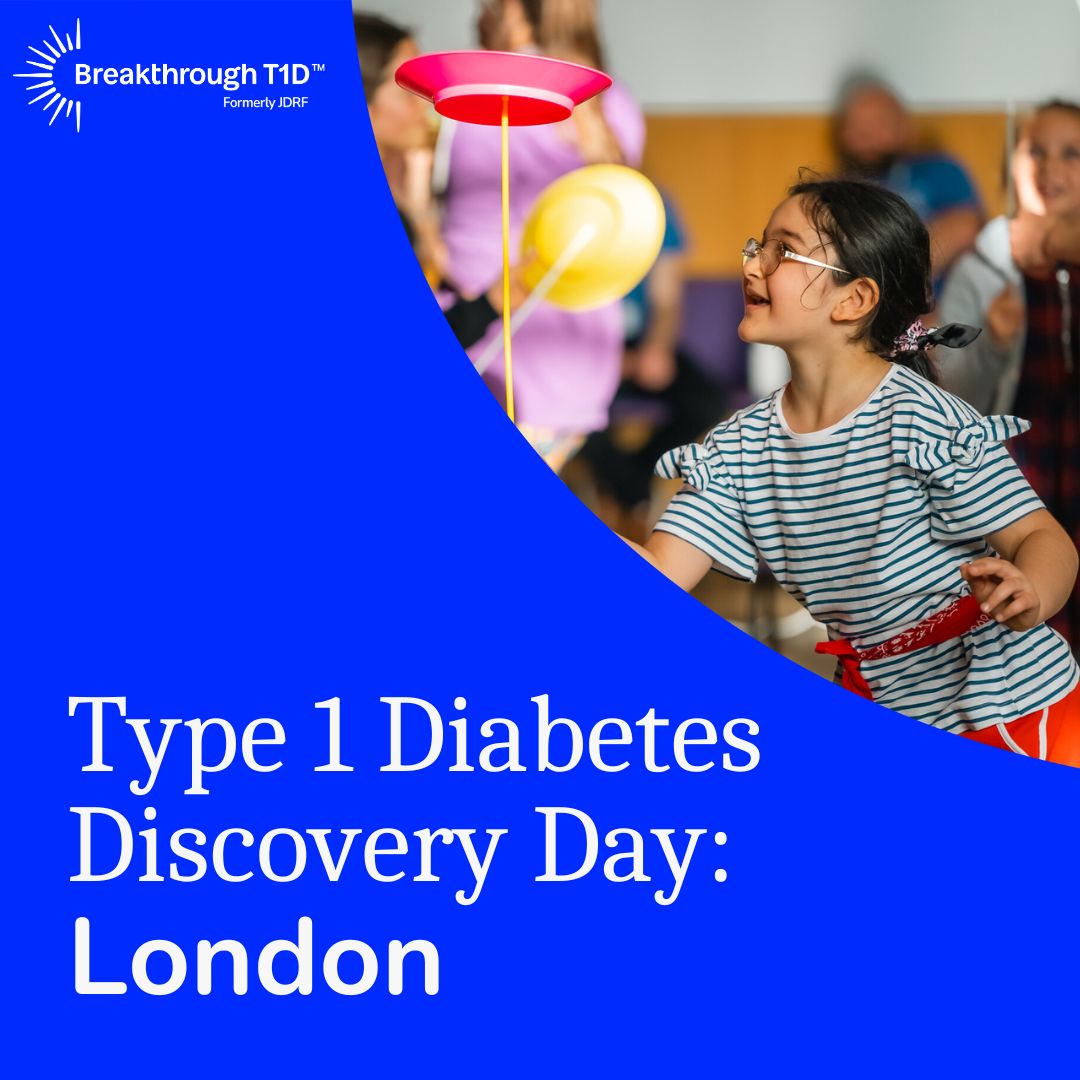 📆Save the date 

Our Discovery Day and Technology Exhibition is coming to London on Saturday 13 September!   

Learn more about the latest developments in T1D research and technology 🔬 

Hear from incredible guest speakers 📢 

Meet other people and families living with T1D 💙