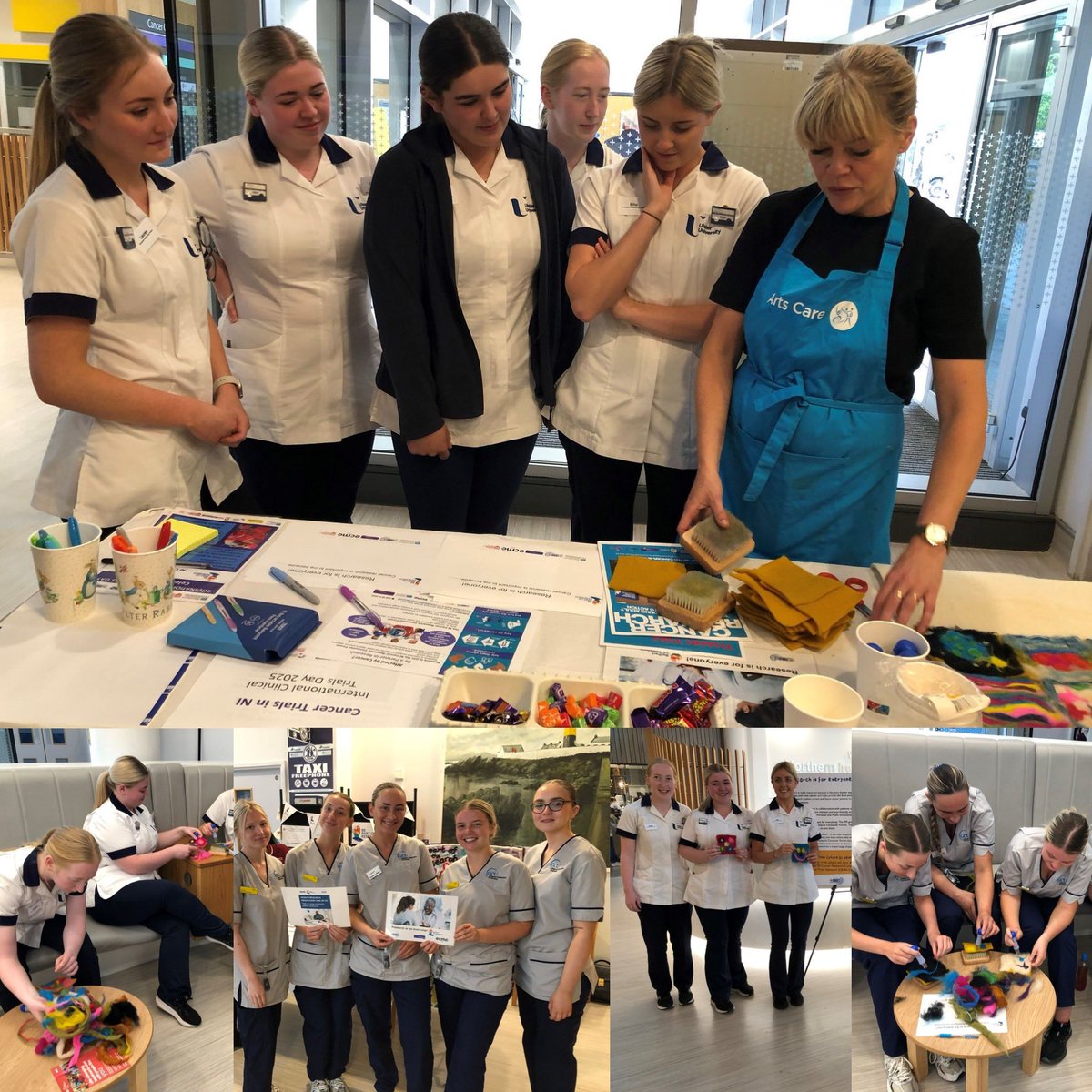 A fantastic few photos of our students &amp; elective students taking part in the Clinical Research Trails day of celebration in the NICC 

#teambehindthebeams 
#clinicalresearch