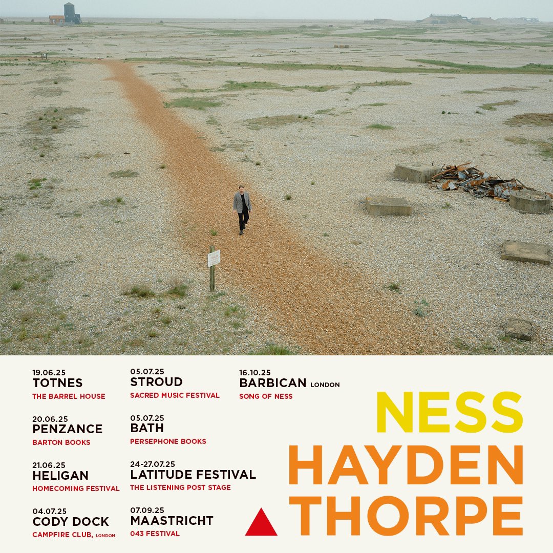 Hayden Thorpe (@hayden_thorpe) on Twitter photo Your English atomic seaside getaway begins this weekend.
Do not stray from the path.
Don’t ever remember.
SummariNess 🔺
THURSDAY 19th <a href="/bhtotnes/">𝗧𝗵𝗲 𝗕𝗮𝗿𝗿𝗲𝗹 𝗛𝗼𝘂𝘀𝗲, 𝗧𝗼𝘁𝗻𝗲𝘀</a> Totnes
FRIDAY 20th <a href="/barton_books/">BartonBooks</a> Penzance
SATURDAY 21st <a href="/HeliganGardens/">The Lost Gardens of Heligan</a>
haydenthorpe.com Your English atomic seaside getaway begins this weekend.
Do not stray from the path.
Don’t ever remember.
SummariNess 🔺
THURSDAY 19th <a href="/bhtotnes/">𝗧𝗵𝗲 𝗕𝗮𝗿𝗿𝗲𝗹 𝗛𝗼𝘂𝘀𝗲, 𝗧𝗼𝘁𝗻𝗲𝘀</a> Totnes
FRIDAY 20th <a href="/barton_books/">BartonBooks</a> Penzance
SATURDAY 21st <a href="/HeliganGardens/">The Lost Gardens of Heligan</a>
haydenthorpe.com