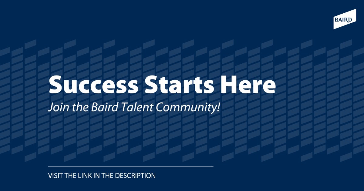 Wherever you are in your career, staying connected makes a difference. Our Talent Community keeps you informed with career opportunities, resources, and insights into our workplace culture. Join us: bit.ly/48i3a93 #WeAreBaird