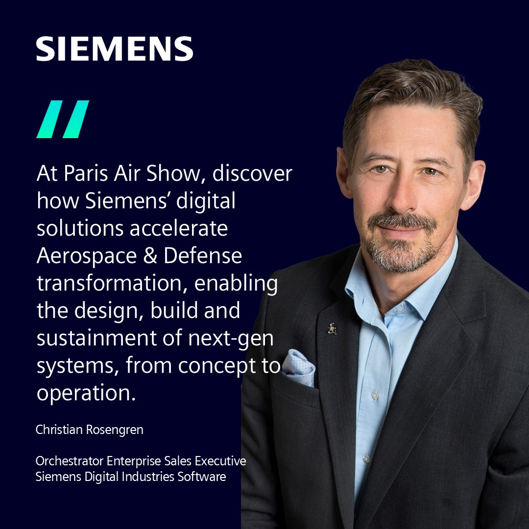 digitalSteveJ's tweet photo. Experience the future of aerospace at Paris Air Show 2025

Join Siemens as we unveil cutting-edge digital solutions revolutionizing aircraft design and engineering.

📅 Request your meeting today: https://t.co/nmtlfqw3xa 

#ParisAirShow #SalonDuBourget https://t.co/xKxWk1afVy