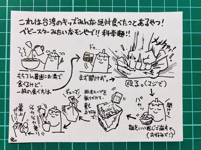 日本のお友達のために科学麺の食べ方説明書を描いてみた!✌️
ワイの力作です、多くの科学麺をお湯から救いたい。
ーーー
畫給日本的朋友的科學麵說明書,茄子屋2025年力作。✌️
請擴散出去讓科學麵從熱水中解放。
(沒有收工商費) 