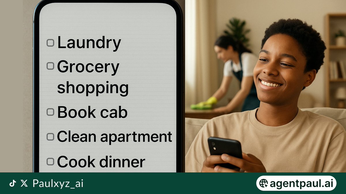 Paulxyz_ai's tweet photo. Ever typed out your to-do list and thought,
“Honestly, I just want someone to handle all this…”
Yeah. That’s the whole idea behind #AgentPaulAI.
You don’t need 5 apps and 12 tabs.
Just one smart chat that sorts things out.
No fuss. Just done.
#PaulGetsItDone #JustAskPaul https://t.co/mbM5M8U1vr