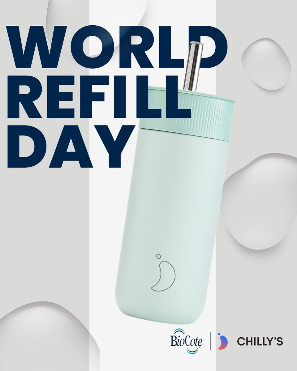 It’s #WorldRefillDay! 🌍

🌶️ <a href="/Chillysbottles/">Chilly's</a> are built for life on the go and to last.

Plus, they stay fresher for longer with BioCote® antimicrobial technology

🔗 eu1.hubs.ly/H0kk-3b0

#RefillAndReuse #PlasticFree #Reusable