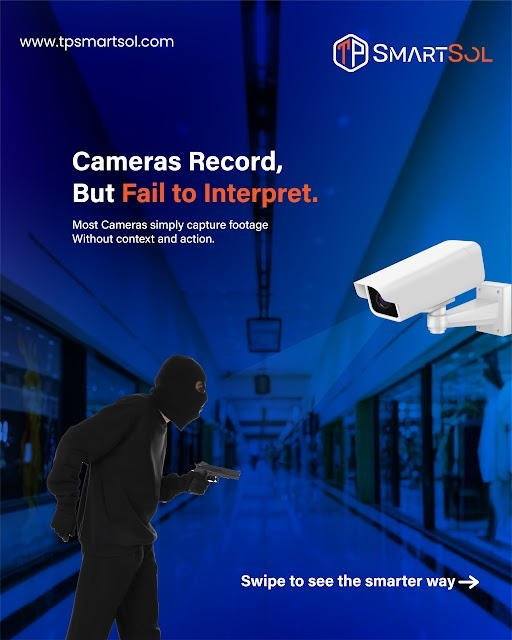 TPSmartSol's tweet photo. Your camera shouldn’t just stare, it should respond.
TP SmartSol does more than capture. It interprets and alerts in real-time.

#TPSmartSol #TechParamount #Smartsol #aipoweredsurveillance #SmartFactory #SmartFactoryManagement #WorkforceManagement #SecurityManagement https://t.co/LkWRMFgh7W