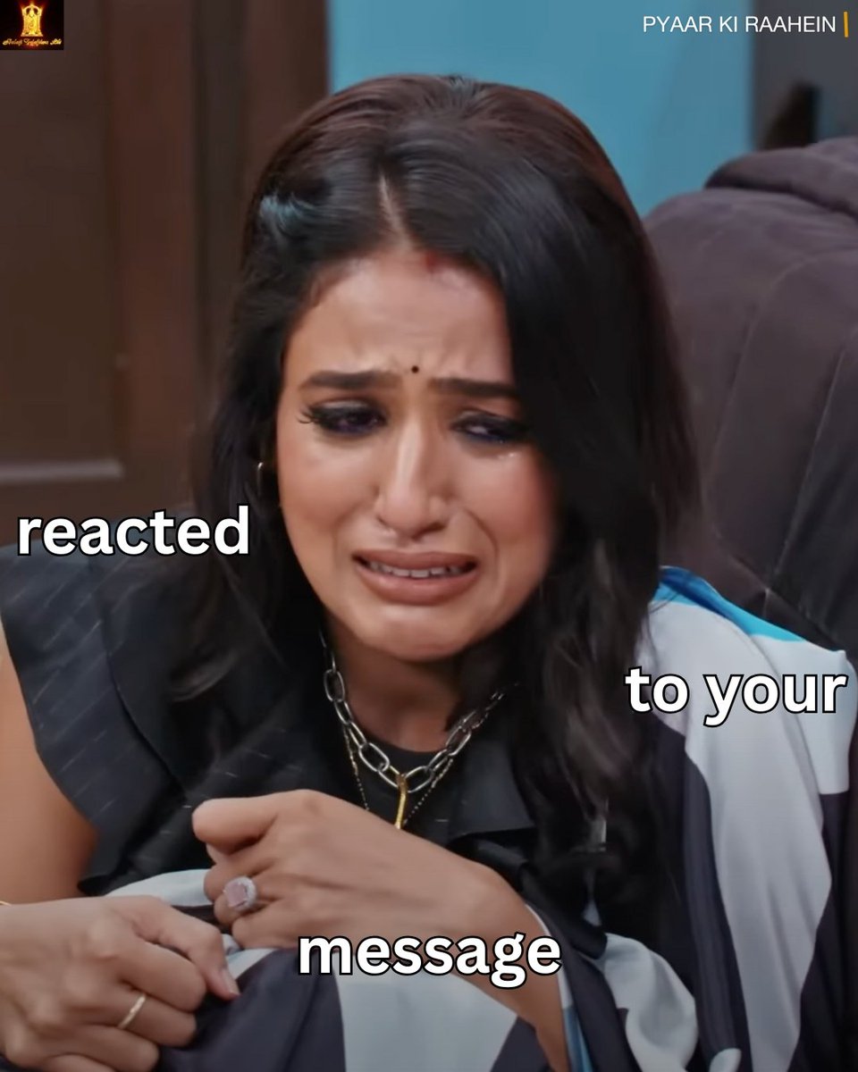 Why reply when you can give full expressions instead? 🫠

<a href="/EktaaRKapoor/">Ektaa R Kapoor</a> #ShobhaKapoor <a href="/TanusriDasGupta/">Tanusri Das Gupta</a>

#ManavDua #RachanaParulkar #ShubhKaraan #PurnimaTiwari #PyaarKiiRahein

#BalajiTelefilms